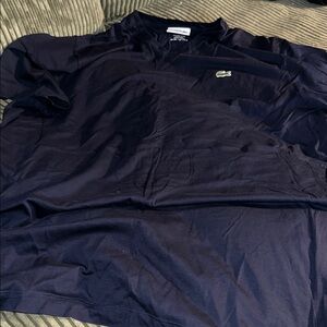Lacoste Men's Navy V-Neck Tee SIZE 8R
